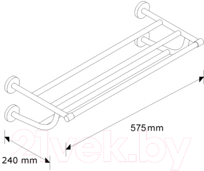 Полка для полотенца Merida MHW09