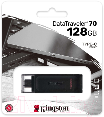 Usb flash накопитель Kingston DataTraveler 70 128GB (DT70/128GB)