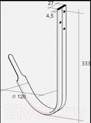 Кронштейн желоба Grand Line Металлический