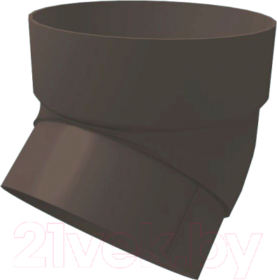 Колено трубы водосточной Grand Line ПВХ 45 градусов - фото