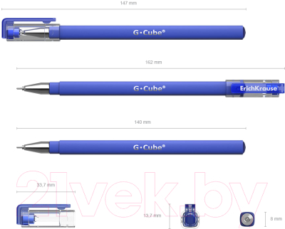 Ручка гелевая Erich Krause G-Cube / 46162