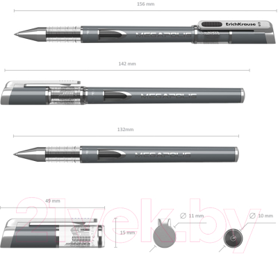 Ручка гелевая Erich Krause Megapolis Gel / 17752