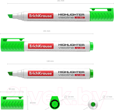 Текстовыделитель Erich Krause Visioline V-40 / 30975