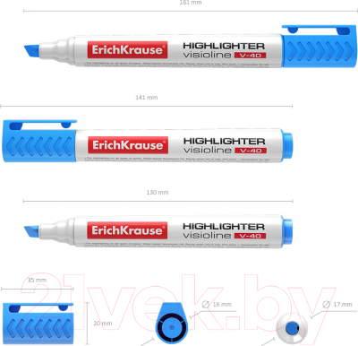 Текстовыделитель Erich Krause Visioline V-40 / 30978