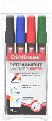 Набор маркеров Erich Krause P-200 / 11606 - фото