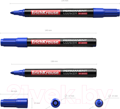 Набор маркеров Erich Krause P-200 / 11606