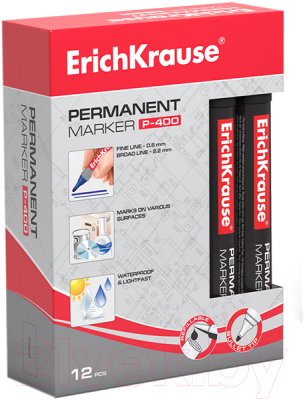 Маркер перманентный Erich Krause P-400 / 30986 - фото