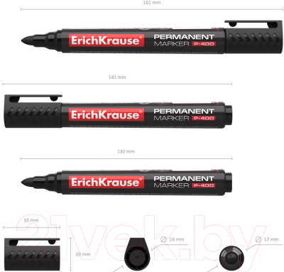 Маркер перманентный Erich Krause P-400 / 30986