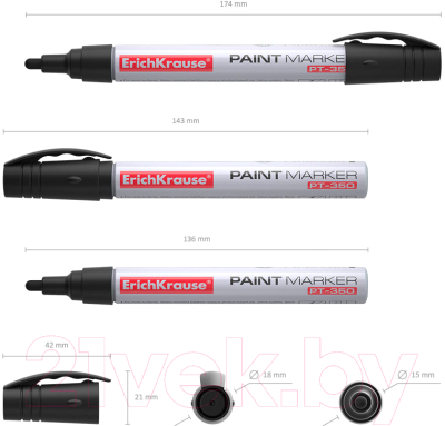 Маркер строительный Erich Krause PT-350 / 37292