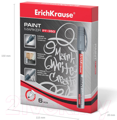 Маркер строительный Erich Krause PT-350 / 37295