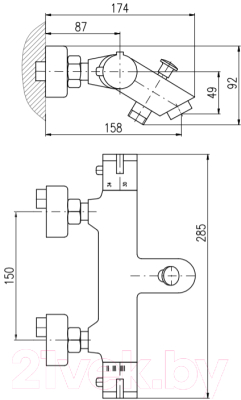 Смеситель Slezak RAV TRM54.5CMATC (черный)