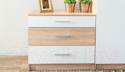 Комплект мебели для спальни Империал Алёна 3 (дуб сонома/белый)