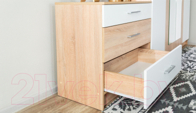 Комплект мебели для спальни Империал Алёна 3 (дуб сонома/белый)