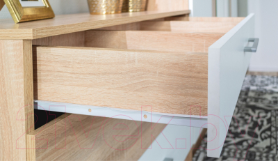 Комплект мебели для спальни Империал Алёна 3 (дуб сонома/белый)