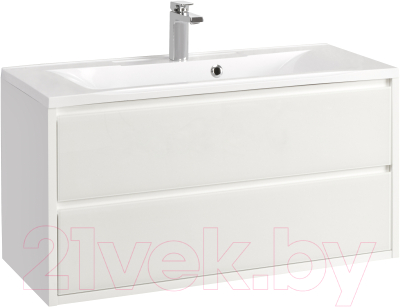 Тумба с умывальником Акватон Римини 100 (1A2328K3RN010) - фото