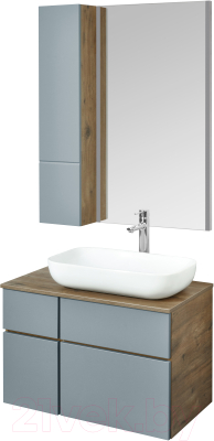 Шкаф-полупенал для ванной Акватон Мишель 23 (1A244303MIX30)