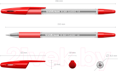 Ручка шариковая Erich Krause R-301 Classic Stick and Grip / 43188