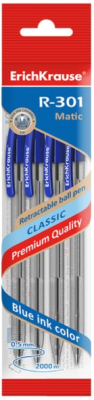 Набор шариковых ручек Erich Krause R-301 Classic Matic / 46750 - фото