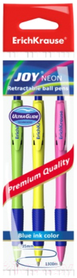 Набор шариковых ручек Erich Krause Ultra Glide Technology Joy Neon / 43344 - фото