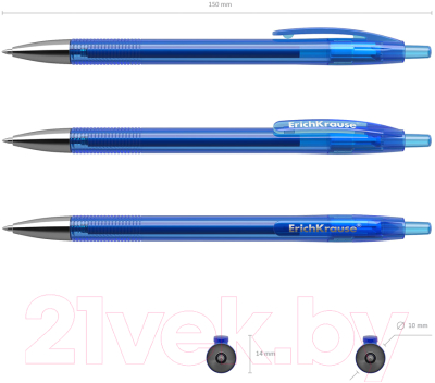 Ручка гелевая Erich Krause R-301 Original Gel Matic / 46460