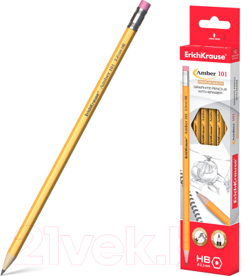 Простой карандаш Erich Krause Amber 101 HB / 45601