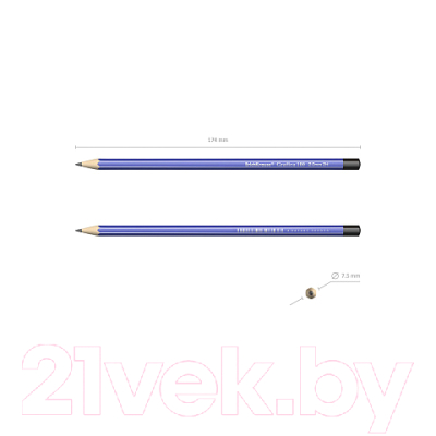 Простой карандаш Erich Krause Grafica 100 B / 45609