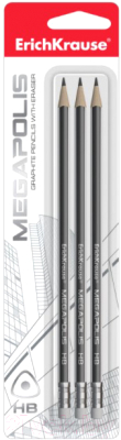 Набор простых карандашей Erich Krause Megapolis HB / 43581 - фото