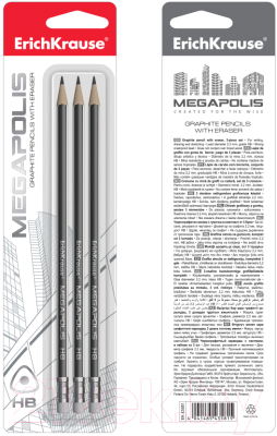 Набор простых карандашей Erich Krause Megapolis HB / 43581