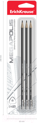 Набор простых карандашей Erich Krause Megapolis HB / 43581