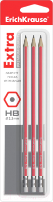 Набор простых карандашей Erich Krause Extra HB / 43573 - фото