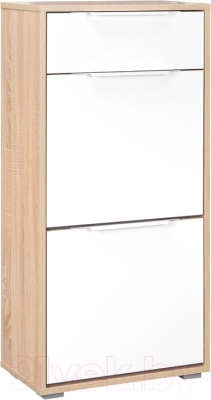 Тумба для обуви Mobi Куба 13.114 (дуб сонома/белый премиум) - фото