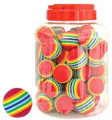 Набор игрушек для кошек Triol Мячик полосатый 3821 / 22181007 - фото