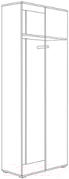 Шкаф Mobi Куба 13.137 (дуб сонома/белый премиум)