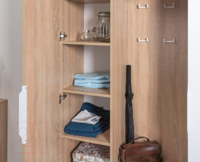 Секция в прихожую Mobi Куба 10.14 (дуб сонома/белый премиум)