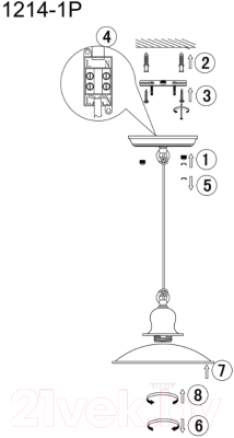 Потолочный светильник FAVOURITE Magrib 1214-1P