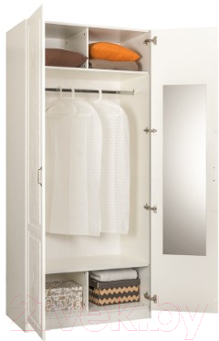 Шкаф Mobi Ливерпуль 13.134 (белый/ясень ваниль НМ-1012-100 ПВХ)