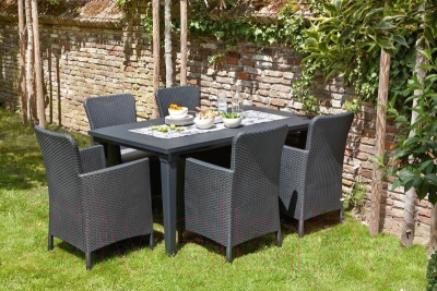 Стол садовый Keter Futura / 206977 (коричневый)