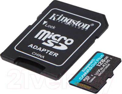 Карта памяти Kingston Canvas Go Plus SDXC (Class10) 128GB (SDCG3/128GB)