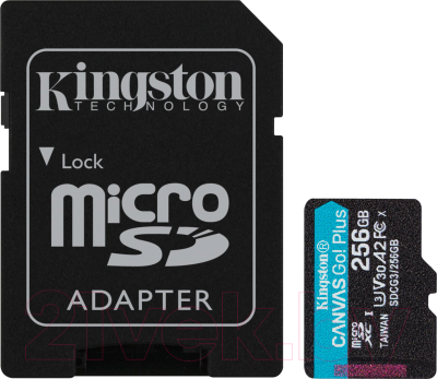 Карта памяти Kingston Canvas Go Plus microSDXC (Class10) 256GB (SDCG3/256GB) - фото