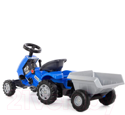 Каталка детская Полесье Turbo-2 Трактор с полуприцепом / 84651