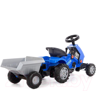 Каталка детская Полесье Turbo-2 Трактор с полуприцепом / 84651