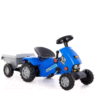 Каталка детская Полесье Turbo-2 Трактор с полуприцепом / 84651