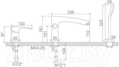 Смеситель Ledeme L1198