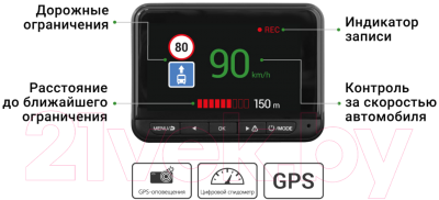 Автомобильный видеорегистратор Navitel R700 GPS Dual