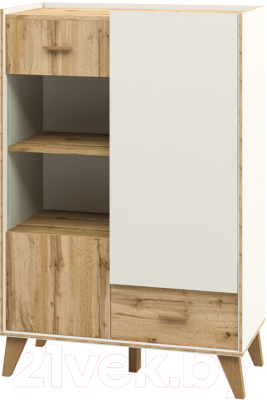 Шкаф с витриной Мебель-Неман Сканди МН-036-08 - фото