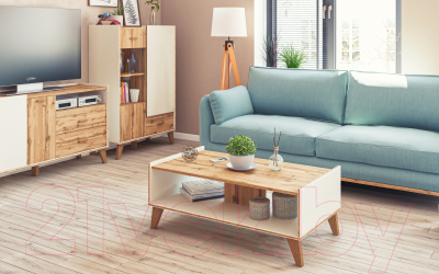 Шкаф с витриной Мебель-Неман Сканди МН-036-08