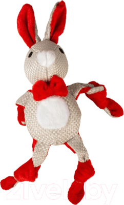 Игрушка для собак Duvo Plus Новогодний кролик / 11556/DV - фото
