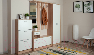 Секция в прихожую Империал Интер (дуб сонома/белый)