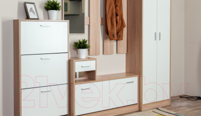 Секция в прихожую Империал Интер (дуб сонома/белый)