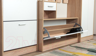 Секция в прихожую Империал Интер (дуб сонома/белый)